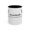 11oz Aussiedoodle Latin Mug, Aussiedoodle, Vintage Dog Coffee Mug, Dog Lover Gift
