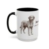 15oz Aussiedoodle Latin Mug, Aussiedoodle, Vintage Dog Coffee Mug, Dog Lover Gift
