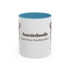 11oz Aussiedoodle Latin Mug, Aussiedoodle, Vintage Dog Coffee Mug, Dog Lover Gift