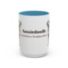 15oz Aussiedoodle Latin Mug, Aussiedoodle, Vintage Dog Coffee Mug, Dog Lover Gift