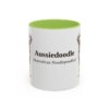 11oz Aussiedoodle Latin Mug, Aussiedoodle, Vintage Dog Coffee Mug, Dog Lover Gift