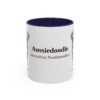 11oz Aussiedoodle Latin Mug, Aussiedoodle, Vintage Dog Coffee Mug, Dog Lover Gift
