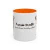 11oz Aussiedoodle Latin Mug, Aussiedoodle, Vintage Dog Coffee Mug, Dog Lover Gift