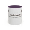 11oz Aussiedoodle Latin Mug, Aussiedoodle, Vintage Dog Coffee Mug, Dog Lover Gift