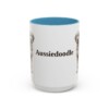 15oz Aussiedoodle Mug, Vintage Dog Portrait Coffee Mug, Dog Lover Gift