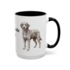 15oz Aussiedoodle Dog Mom Mug, Vintage Sketch Coffee Mug, Dog Mom Gift