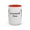 15oz Aussiedoodle Dog Mom Mug, Vintage Sketch Coffee Mug, Dog Mom Gift