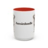 15oz Aussiedoodle Mug, Vintage Dog Portrait Coffee Mug, Dog Lover Gift