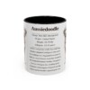 11oz Aussiedoodle Mug, Illustrated Dog Breed Facts Coffee Mug, Vintage Dog Keepsake Gift