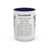 15oz Aussiedoodle Mug, Illustrated Dog Breed Facts Coffee Mug, Vintage Dog Keepsake Gift