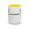 15oz Aussiedoodle Mug, Vintage Dog Portrait Coffee Mug, Dog Lover Gift