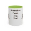 11oz Australian Cattle Dog Dog Dad Mug, Vintage Sketch Coffee Mug, Dog Dad Gift