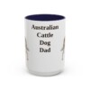 australian-cattle-dog-mug-dad-navy-3 15oz Australian Cattle Dog Dog Dad Mug, Vintage Sketch Coffee Mug, Dog Dad Gift