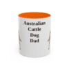 11oz Australian Cattle Dog Dog Dad Mug, Vintage Sketch Coffee Mug, Dog Dad Gift