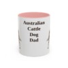 11oz Australian Cattle Dog Dog Dad Mug, Vintage Sketch Coffee Mug, Dog Dad Gift