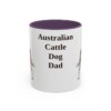 11oz Australian Cattle Dog Dog Dad Mug, Vintage Sketch Coffee Mug, Dog Dad Gift