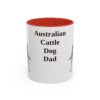 11oz Australian Cattle Dog Dog Dad Mug, Vintage Sketch Coffee Mug, Dog Dad Gift