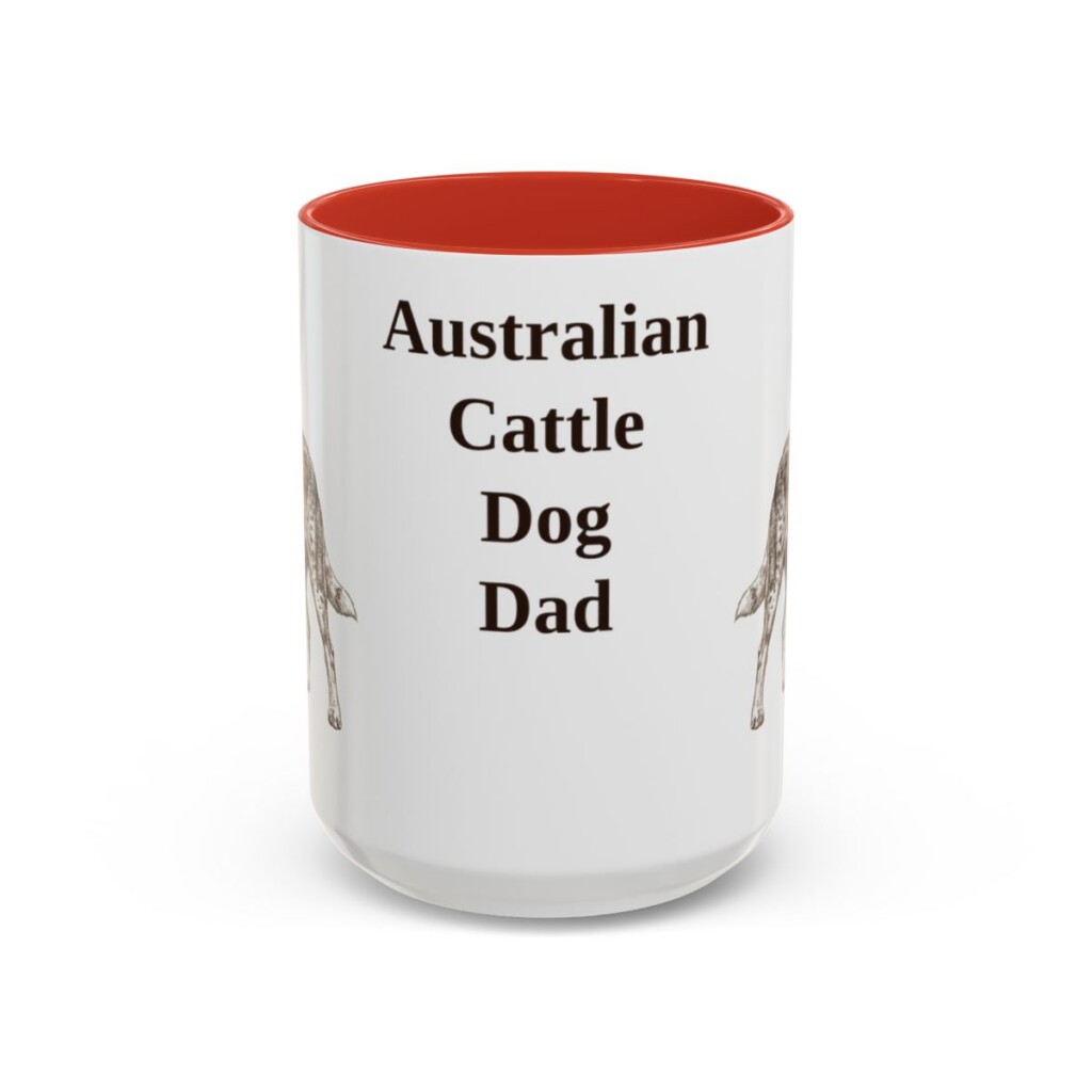 australian-cattle-dog-mug-dad-red-3 15oz Australian Cattle Dog Dog Dad Mug, Vintage Sketch Coffee Mug, Dog Dad Gift
