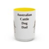 australian-cattle-dog-mug-dad-yellow-3 15oz Australian Cattle Dog Dog Dad Mug, Vintage Sketch Coffee Mug, Dog Dad Gift
