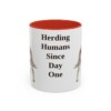 australian-cattle-dog-mug-humor-red-1 11oz Funny Australian Cattle Dog Mug, Herding Humans Since Day One, Vintage Dog Coffee Mug, Dog Lover Gift