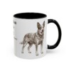 11oz Australian Cattle Dog Latin Mug, Australian Cattle Dog, Vintage Dog Coffee Mug, Dog Lover Gift