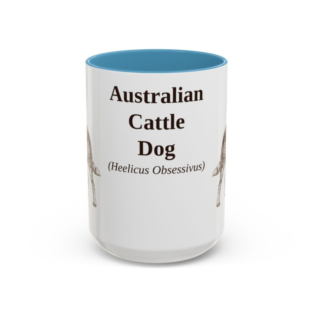 15oz Australian Cattle Dog Latin Mug, Australian Cattle Dog, Vintage Dog Coffee Mug, Dog Lover Gift