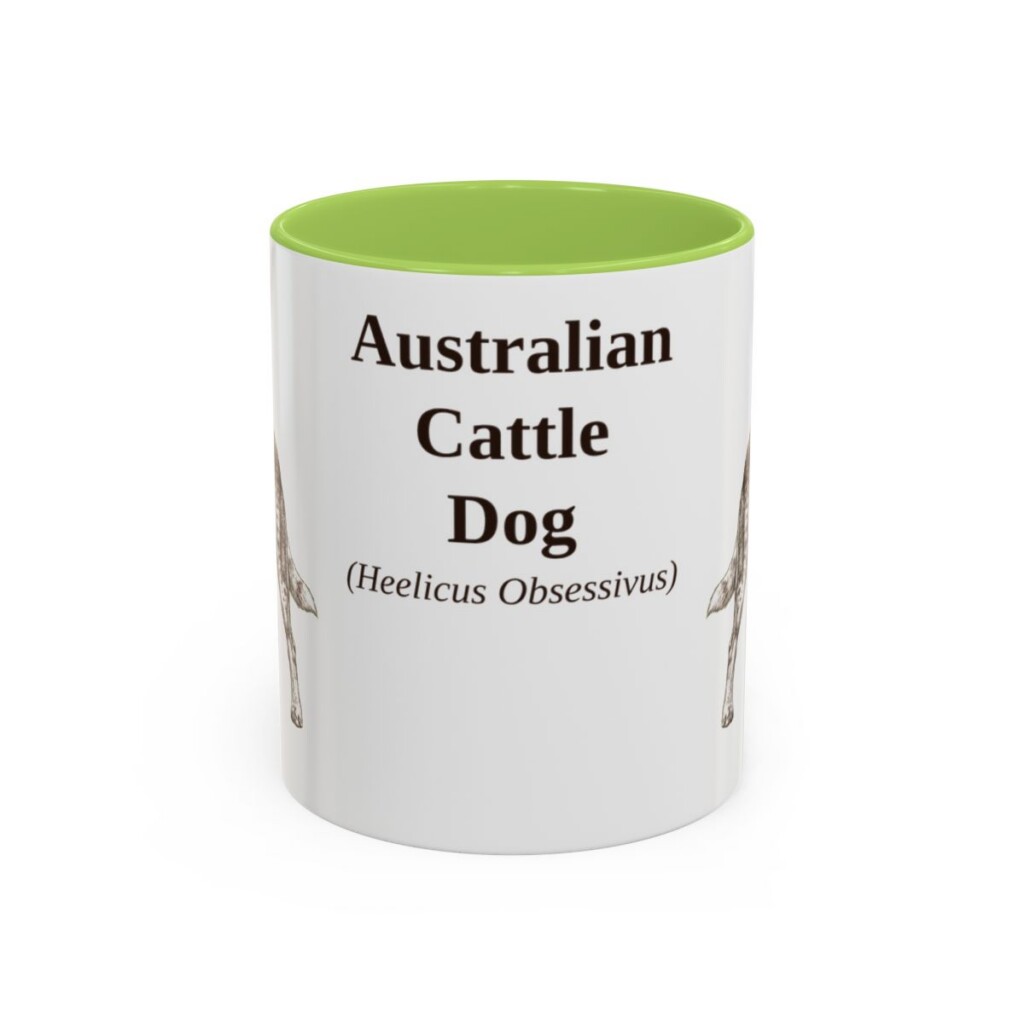 11oz Australian Cattle Dog Latin Mug, Australian Cattle Dog, Vintage Dog Coffee Mug, Dog Lover Gift