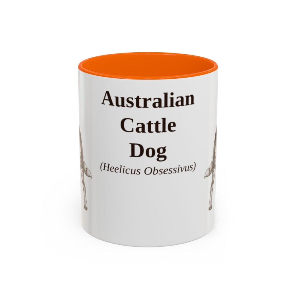 11oz Australian Cattle Dog Latin Mug, Australian Cattle Dog, Vintage Dog Coffee Mug, Dog Lover Gift
