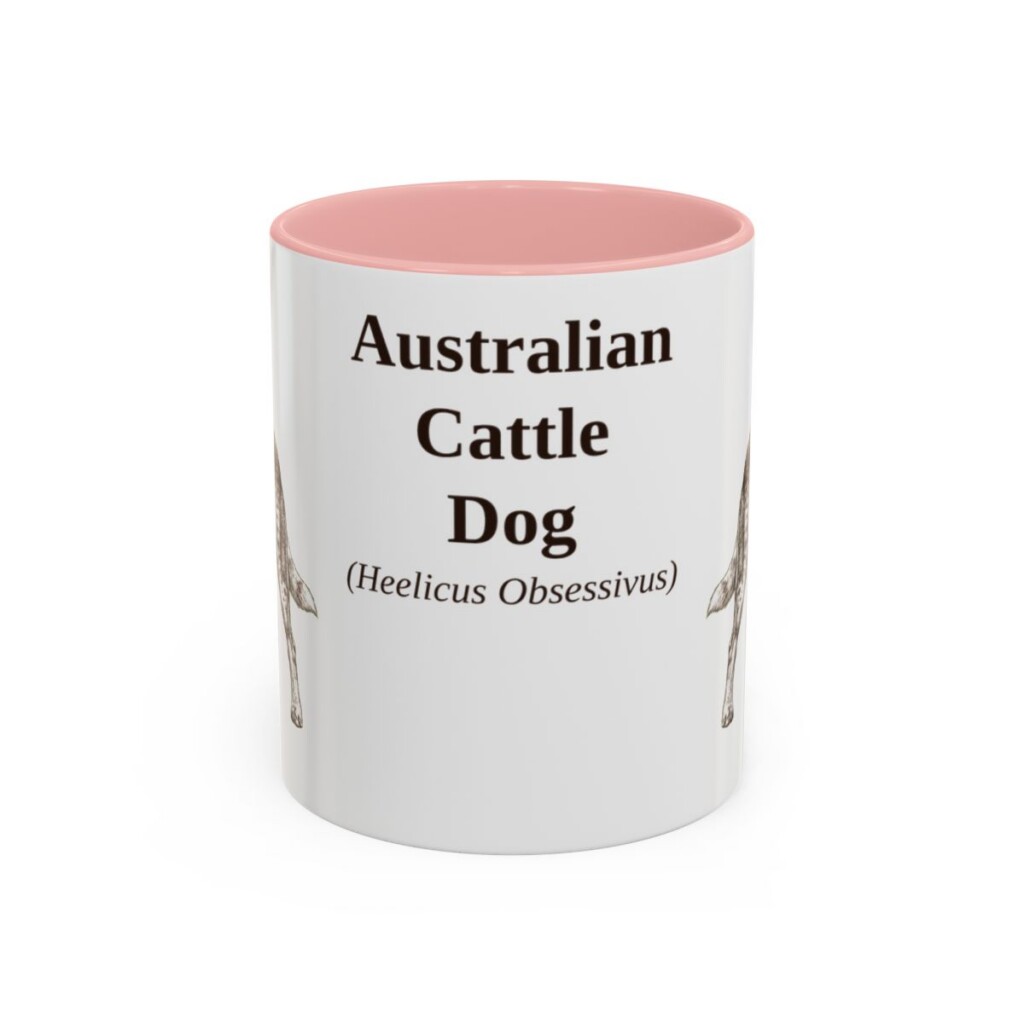 11oz Australian Cattle Dog Latin Mug, Australian Cattle Dog, Vintage Dog Coffee Mug, Dog Lover Gift