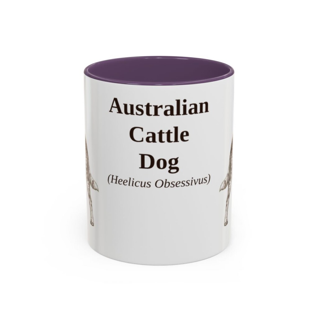 11oz Australian Cattle Dog Latin Mug, Australian Cattle Dog, Vintage Dog Coffee Mug, Dog Lover Gift