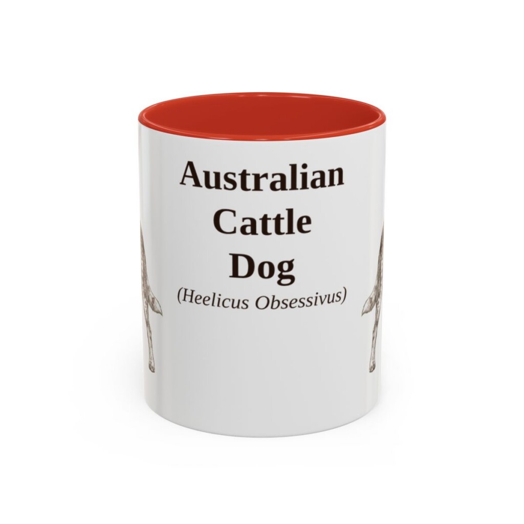 11oz Australian Cattle Dog Latin Mug, Australian Cattle Dog, Vintage Dog Coffee Mug, Dog Lover Gift