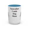15oz Australian Cattle Dog Dog Mom Mug, Vintage Sketch Coffee Mug, Dog Mom Gift