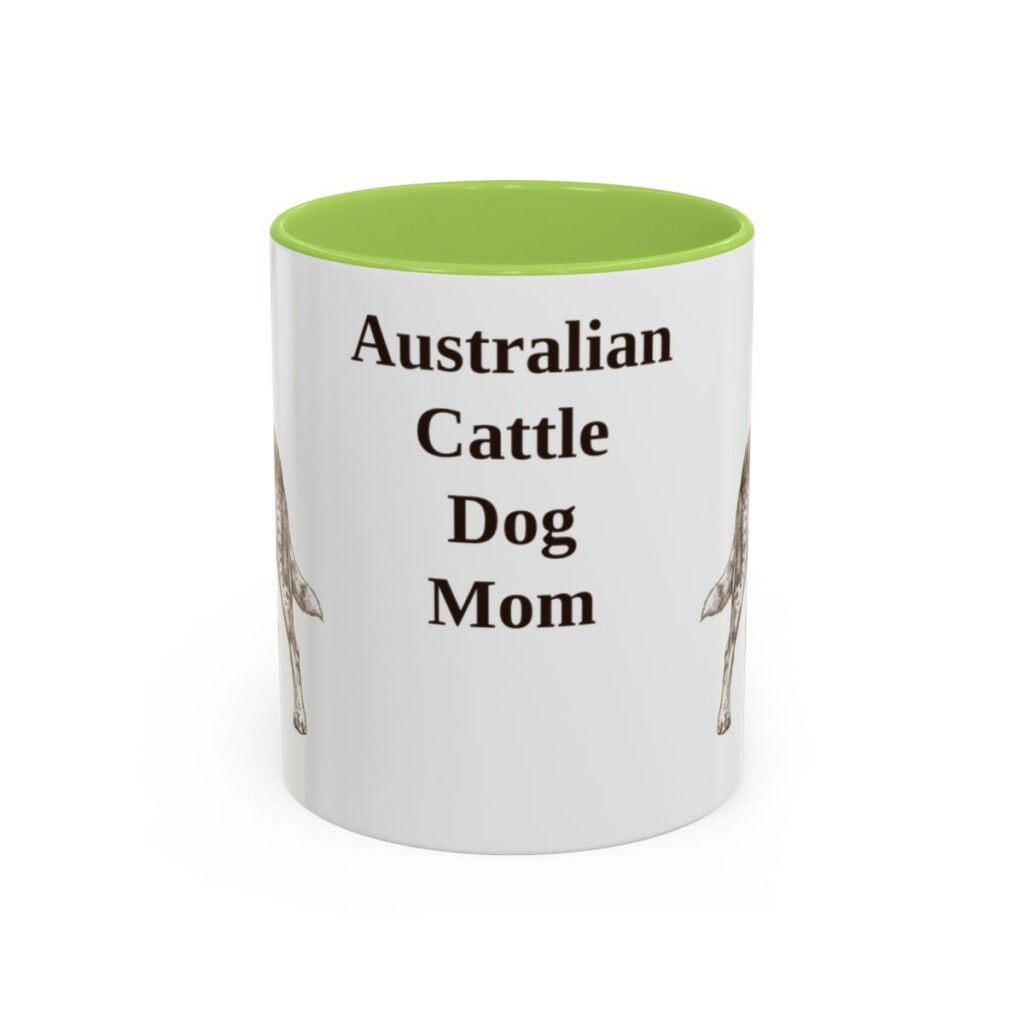 11oz Australian Cattle Dog Dog Mom Mug, Vintage Sketch Coffee Mug, Dog Mom Gift
