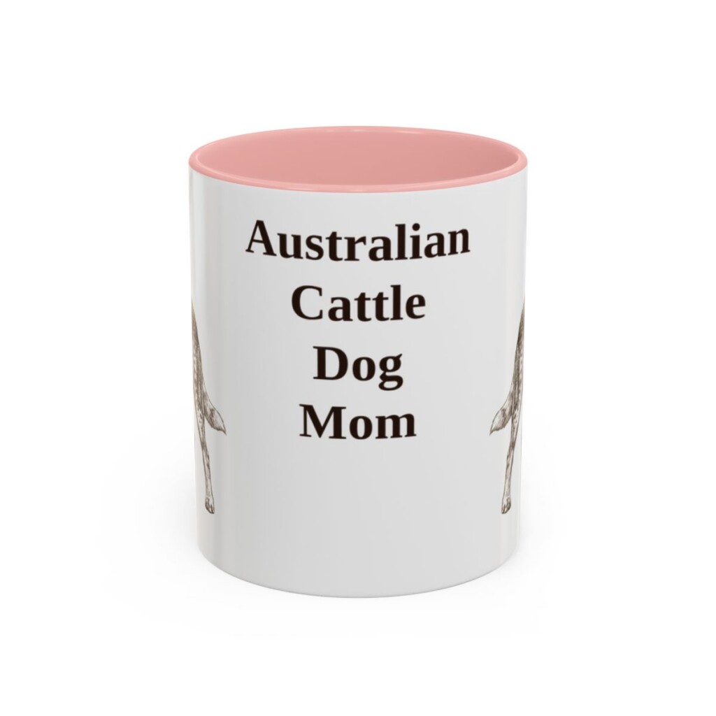 11oz Australian Cattle Dog Dog Mom Mug, Vintage Sketch Coffee Mug, Dog Mom Gift