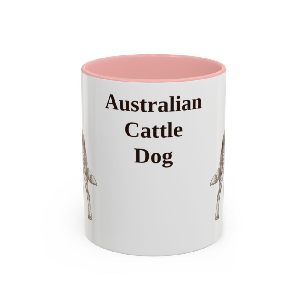 11oz Australian Cattle Dog Mug, Vintage Dog Portrait Coffee Mug, Dog Lover Gift