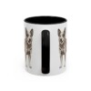 11oz Australian Cattle Dog Mug, Illustrated Dog Breed Facts Coffee Mug, Vintage Dog Keepsake Gift