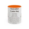 11oz Australian Cattle Dog Mug, Illustrated Dog Breed Facts Coffee Mug, Vintage Dog Keepsake Gift