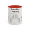 11oz Australian Cattle Dog Mug, Illustrated Dog Breed Facts Coffee Mug, Vintage Dog Keepsake Gift