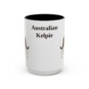 15oz Australian Kelpie Mug, Vintage Dog Portrait Coffee Mug, Dog Lover Gift