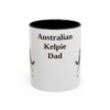 11oz Australian Kelpie Dog Dad Mug, Vintage Sketch Coffee Mug, Dog Dad Gift