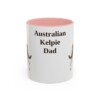 11oz Australian Kelpie Dog Dad Mug, Vintage Sketch Coffee Mug, Dog Dad Gift