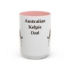 15oz Australian Kelpie Dog Dad Mug, Vintage Sketch Coffee Mug, Dog Dad Gift