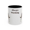 11oz Funny Australian Kelpie Mug, Always Working, Vintage Dog Coffee Mug, Dog Lover Gift
