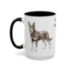 15oz Funny Australian Kelpie Mug, Always Working, Vintage Dog Coffee Mug, Dog Lover Gift