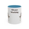 11oz Funny Australian Kelpie Mug, Always Working, Vintage Dog Coffee Mug, Dog Lover Gift