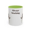 11oz Funny Australian Kelpie Mug, Always Working, Vintage Dog Coffee Mug, Dog Lover Gift