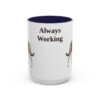 15oz Funny Australian Kelpie Mug, Always Working, Vintage Dog Coffee Mug, Dog Lover Gift