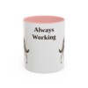 11oz Funny Australian Kelpie Mug, Always Working, Vintage Dog Coffee Mug, Dog Lover Gift