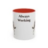 11oz Funny Australian Kelpie Mug, Always Working, Vintage Dog Coffee Mug, Dog Lover Gift