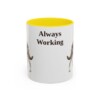 11oz Funny Australian Kelpie Mug, Always Working, Vintage Dog Coffee Mug, Dog Lover Gift